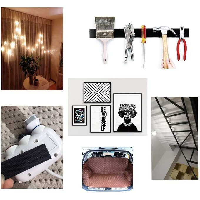 (Băng dán, băng dính Velcro) Tấm dán khóa dán hai mặt cho ghế sofa, thảm, khăn trải bàn