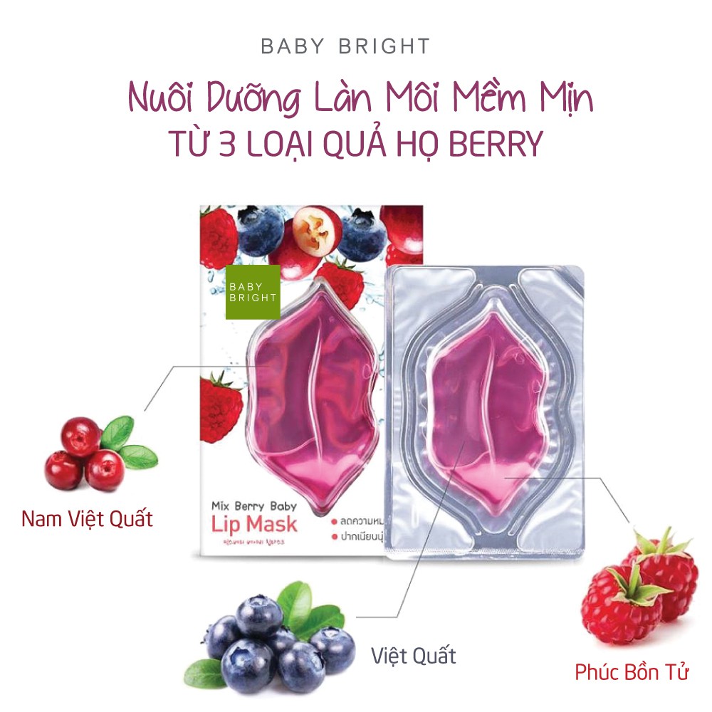 Mặt Nạ Môi Baby Bright Mix Berry Baby Lip Mask 20.5g