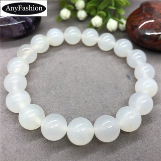 Vòng tay hạt Onyx mã não trắng tự nhiên Handmade 6 / 8 / 10 / 12mm dành cho nữ