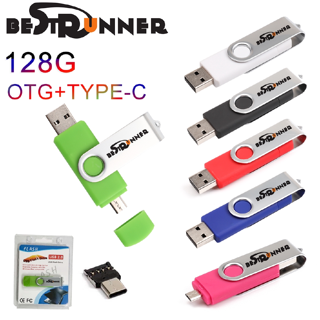 USB tốc độ cao 64GB 32G 16G 8G 128GB Type-C + OTG