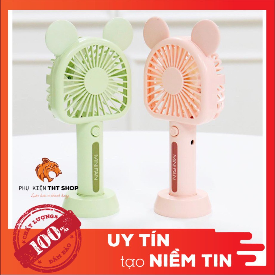 [FREE SHIP 50K] Quạt Mini cầm Tay Tích Điện đầy đủ phụ kiện.