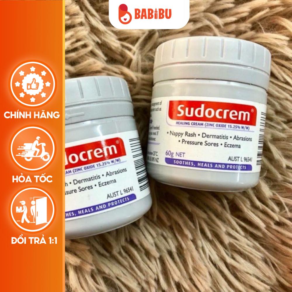 [ DATE 5/2025] Kem Hăm Sudocrem  Kem Chống Hăm Tã Cho Trẻ Sơ Sinh Nội Địa Anh Hộp 60gr BabiBu-KCHS