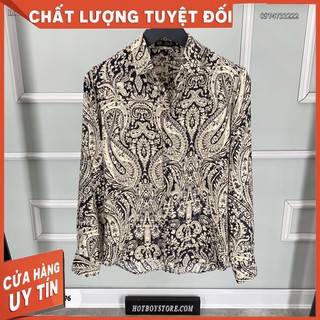 Áo sơ mi nam luxury họa tiết sang trọng - SM2076 nam_shop6666