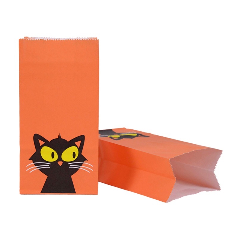 QQ Bộ 10 Túi Giấy Đựng Bánh Kẹo Phong Cách Halloween