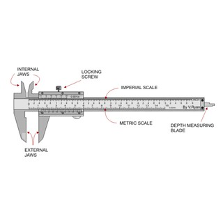 Thước cặp cơ khí INSIZE 1205-2002S