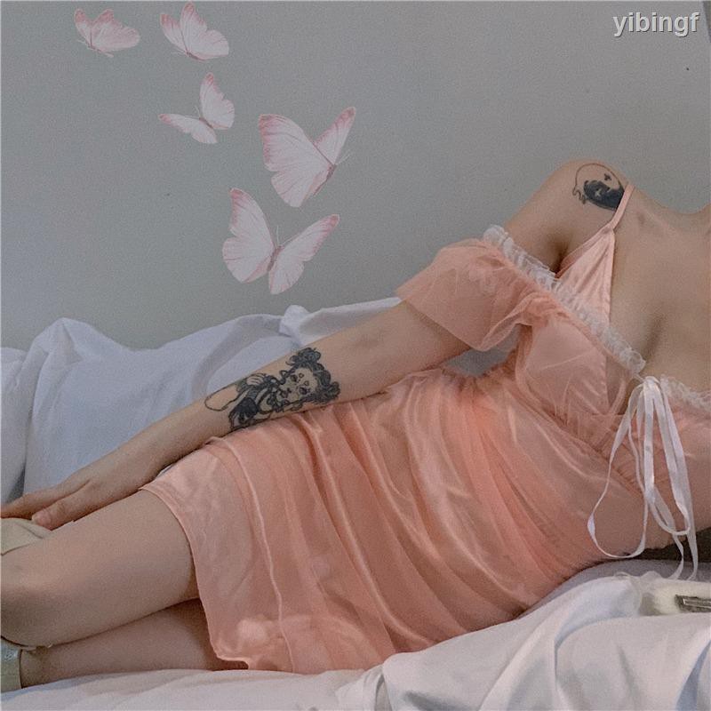 Đầm Hai Dây Phối Lưới Xinh Xắn Kiểu Pháp Dành Cho Nữ 2020 | BigBuy360 - bigbuy360.vn