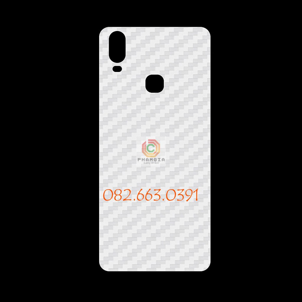 Miếng dán mặt lưng skin carbon Vivo Y3/ Y11 2019