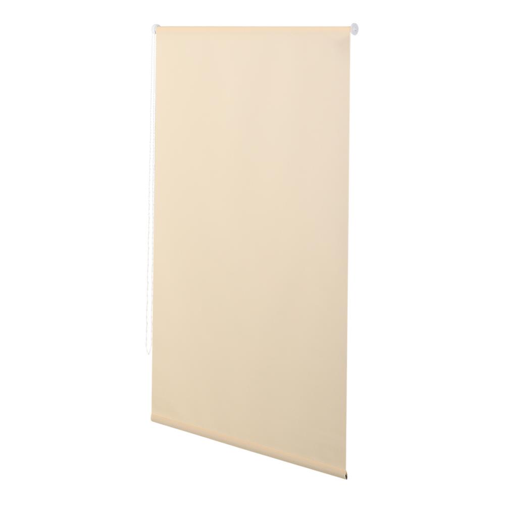 HomeBase HLS Rèm màn cuốn Polyester R90xC150cm màu kem