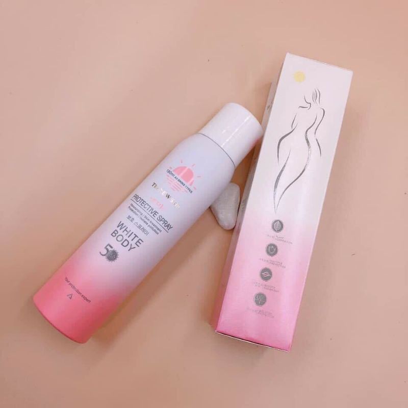 ❌❌❌ Xịt chống nắng The New Skin Protective Spray White Body SPF50 Sun Screen ❌❌❌