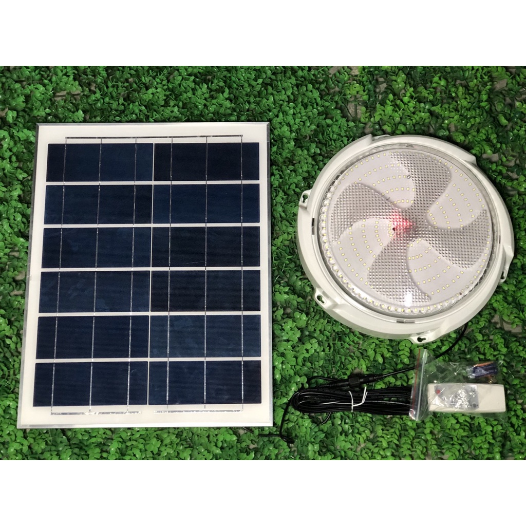 Đèn năng lượng mặt trời , đèn năng lượng mặt trời ốp trần,  trong nhà 500w, KÈM ĐIỀU KHIỂN TỪ XA, TẤM PIN SIÊU TO Y HÌNH