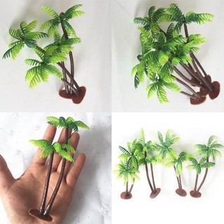 Set 2 mô hình cây dừa nhân tạo mini 13cm