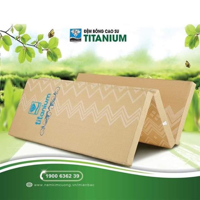 Đệm Bông ép Cao Su Titanium Kim Cương