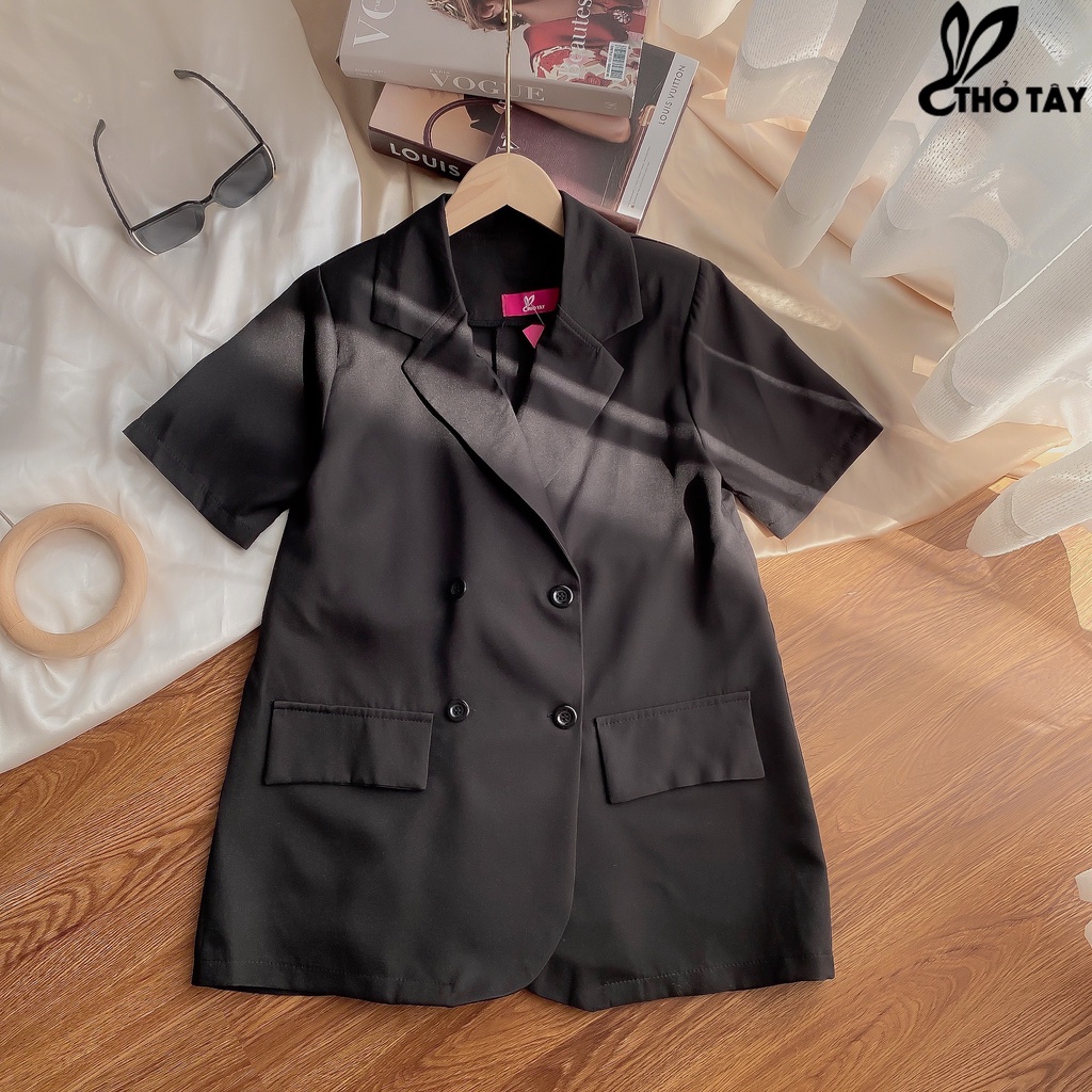 Áo khoác vest ngắn tay THỎ TÂY A385CX76 | BigBuy360 - bigbuy360.vn