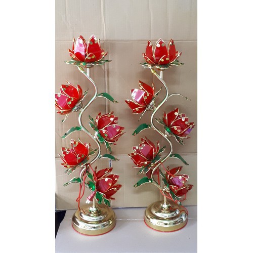 Đèn thờ hoa sen 5 bông 75cm