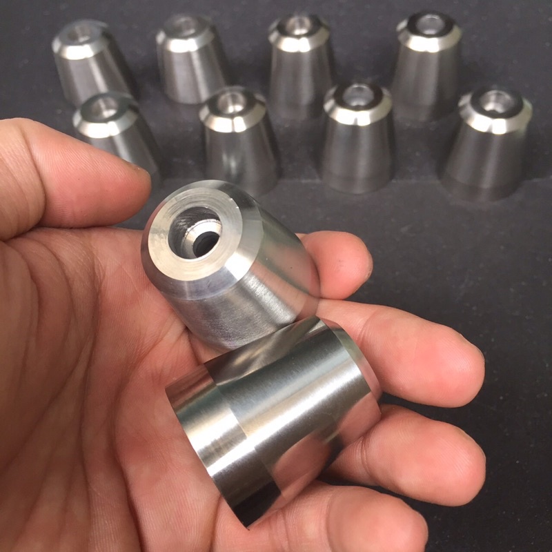 Gù inox nặng 400g - gù tay lái inox 304 gắn cho nhiều dòng xe (giá 1 cặp)