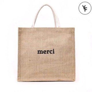 Túi Cói Đi Biển 💖 FREESHIP💖 Túi Cói Merci Siêu Hot Hit ! Đi Biển, Đi Chơi, Đi Du Lịch YM001 (sĩ 37k)