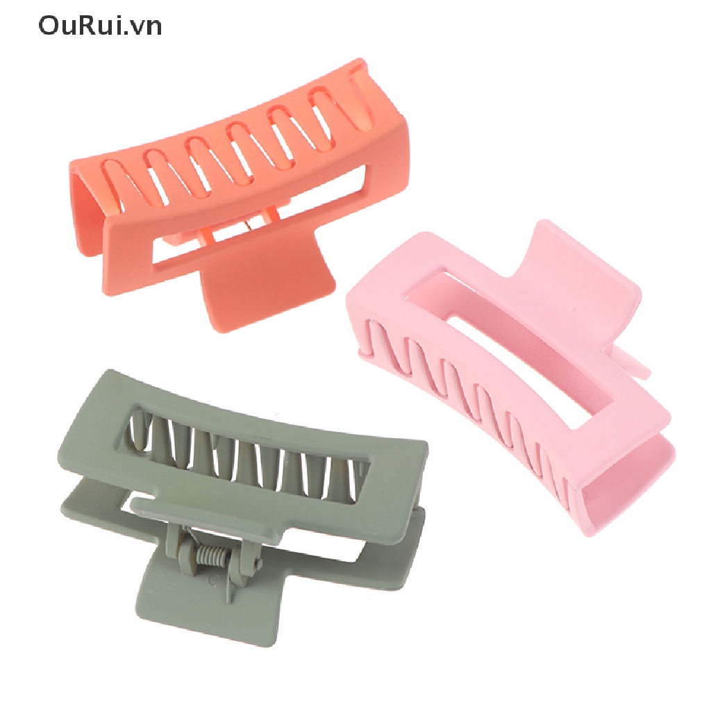 1 Kẹp Tóc Càng Cua Hình Vuông Đơn Giản Dành Cho Nữ {OuRui.vn}