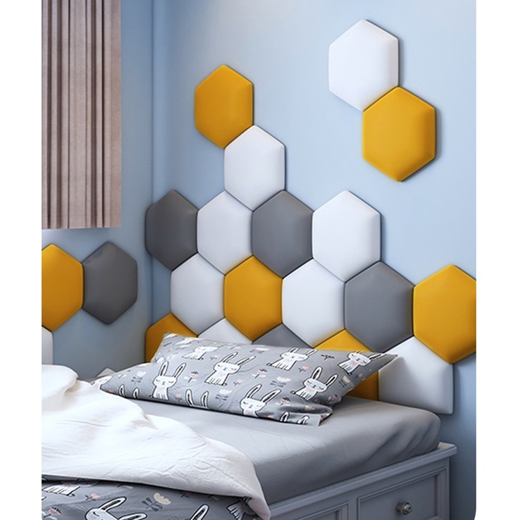Tấm xốp dán tường cao cấp trang trí đầu giường phòng ngủ kiểu mới nhất độ dày 3cm