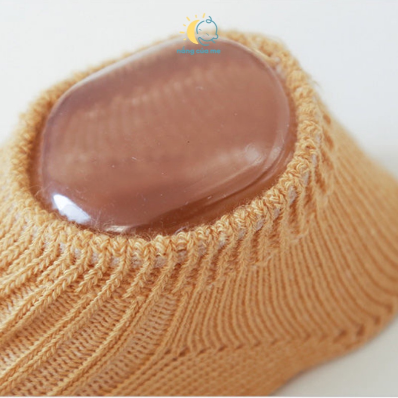 Tất Chống Trượt Cho Bé Nắng Của Mẹ cotton dệt thủ công mịn thoáng cùng đế cao su non bám dính tốt_ TRONXOE