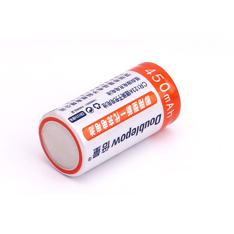 [RẺ VÔ ĐỊCH] Bộ 2 Pin sạc CR123A Doublepow 450mAh