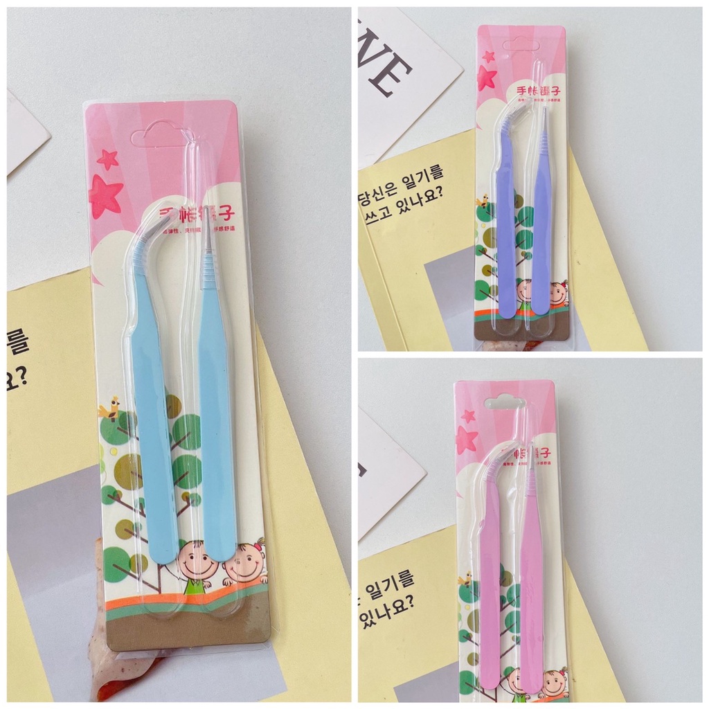 Nhíp gắp sticker băng keo giấy washi làm bút ký/album thủ công đa năng kiểu dáng dễ thương màu pastel