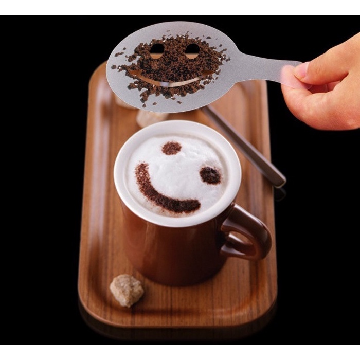 Khuôn tạo hình cà phê capuchino bằng nhựa cao cấp