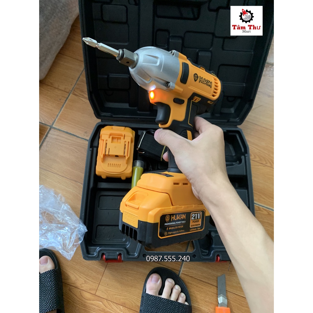 Máy Siết Bulong HUKAN X6 Pro lực siết 380N.M Motor nguyên khối