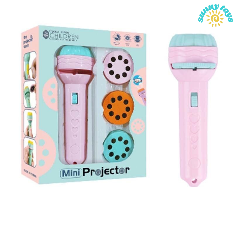 Đồ chơi đèn pin chiếu hình -10 đĩa 8 hình ngộ nghĩnh, đáng yêu để bé thỏa sức sáng tạo, khám phá