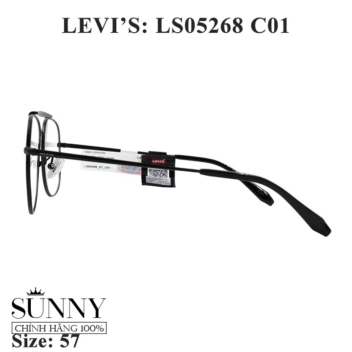 Gọng kính nam nữ Levi's LS05268 C01 màu sắc thời trang màu sắc thời trang chính hãng, thiết kế dễ đeo b