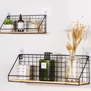 Kệ Sắt Đáy Gỗ treo tường ,Kệ Trang Trí Nhà Cửa ,Decor Phòng, Giá Để Đồ Treo Tường Đa Năng tiện dụng