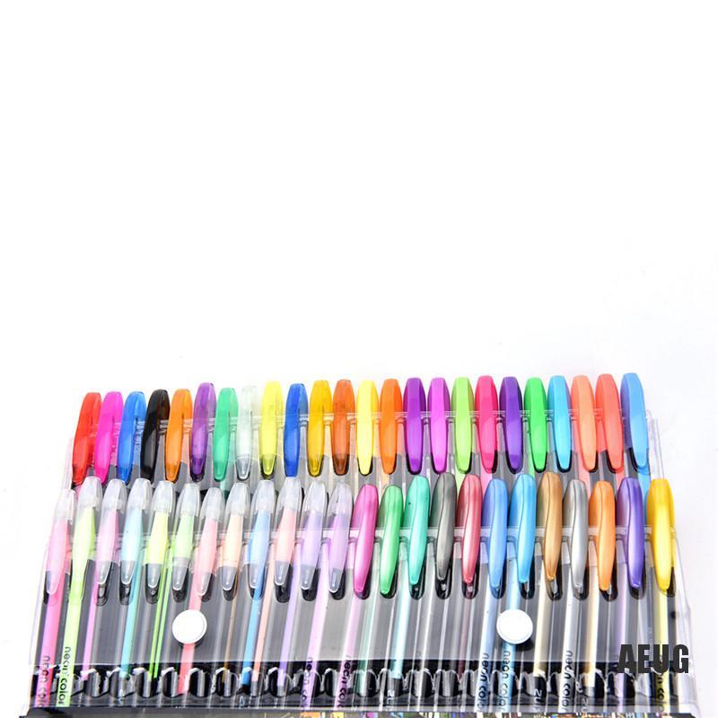 Bộ 48 Bút Mực Màu Huỳnh Quang Nhiều Màu Sắc Kèm 4 Ngòi Bút