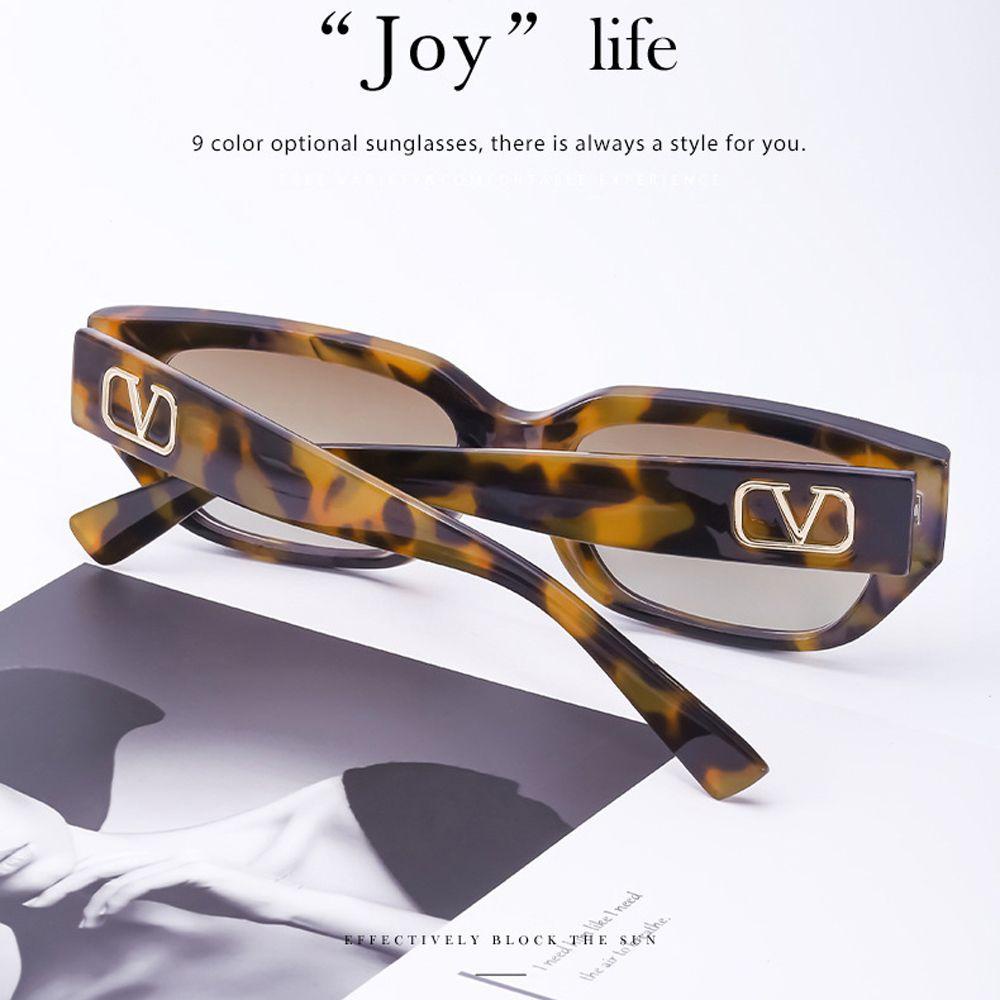 Kính Mát Hình Đa Giác Chống Tia UV Phong Cách Hàn Quốc Dành Cho Nữ