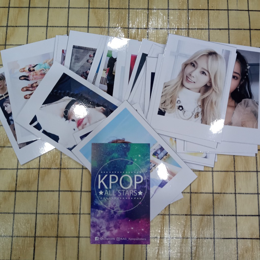 9 Ảnh pola 6.5x9.5cm in theo yêu cầu cắt sẵn, cán màng bóng