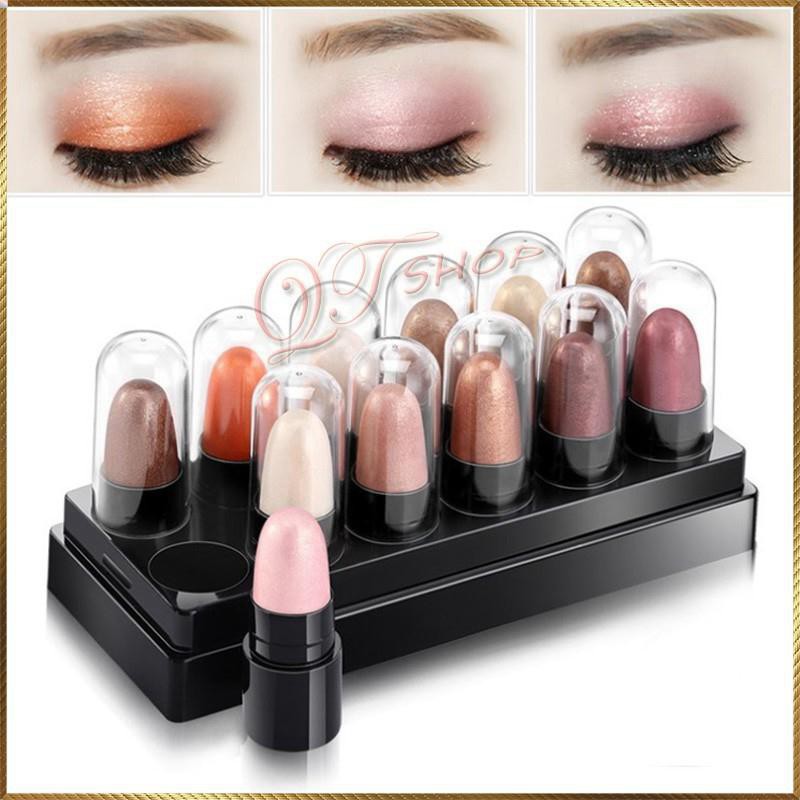 [Beman123]  Bộ sáp bóng mắt highlight 12 thỏi Maycreate  SX