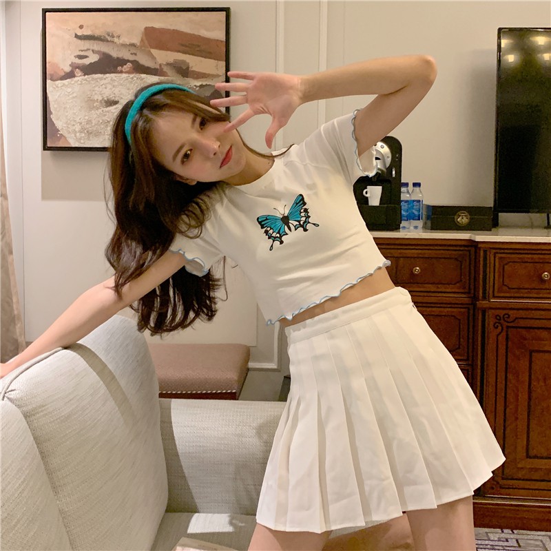 [SẴN] Áo croptop nữ tay ngắn Ulzzang Quảng Châu ATC27