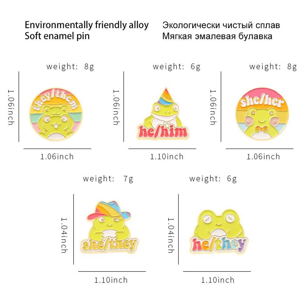 Huy Hiệu Cài Áo Hình Ếch Hoạt Hình Nhiều Màu Sắc Vans1