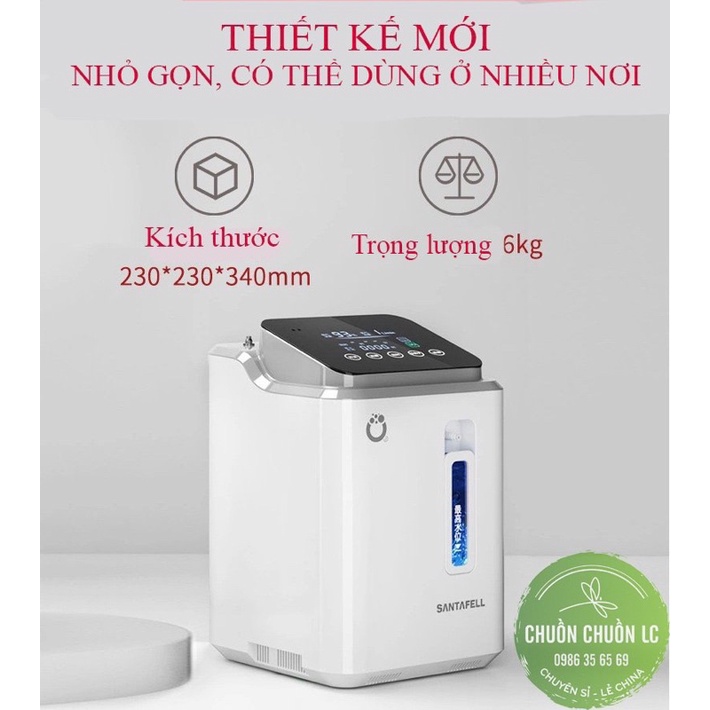 Máy tạo Oxy gia đình SANTAFELL 7 lít, gồm cả chức năng tạo Khí dung