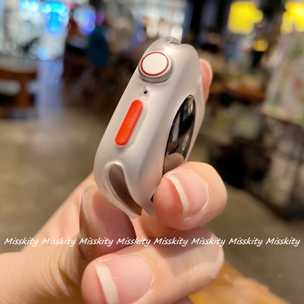 Ốp Silicone Mềm Nhám Chống Sốc Cho Apple Watch Series 7 6 5 3 41mm 45mm 40MM 44MM