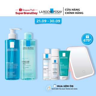 Bộ sản phẩm làm sạch sâu dành cho da dầu mụn La Roche-Posay Effaclar Double Cleansing