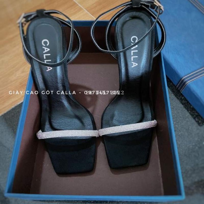 Sandanl hở gót mũi vuông dây đá 9_10cm và 11_12cm