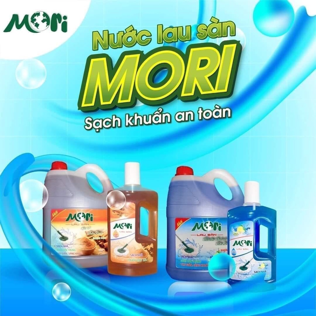 Nước lau sàn Mori 4L, Nước lau sàn hương quế, Nước lau sàn xả chanh