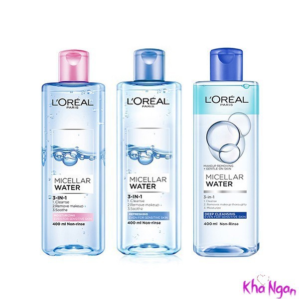 Nước Tẩy Trang L’Oreal Paris 3 in 1 Micellar Water 400ml