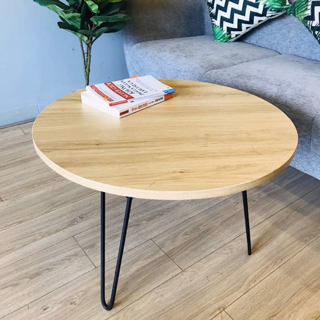 Bàn tròn xếp MDF đường kính 60cm