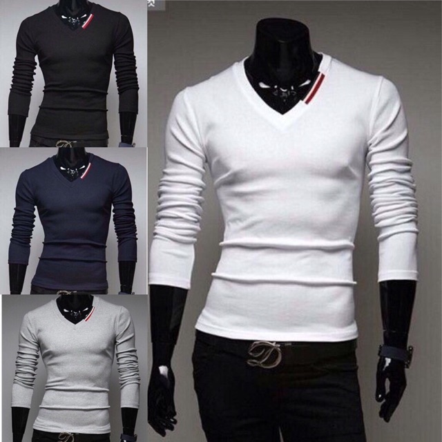Áo thun nam dài tay Thu Đông phối thời trang - mịn đẹp - cá tính ATDT001 (9 mẫu) | BigBuy360 - bigbuy360.vn