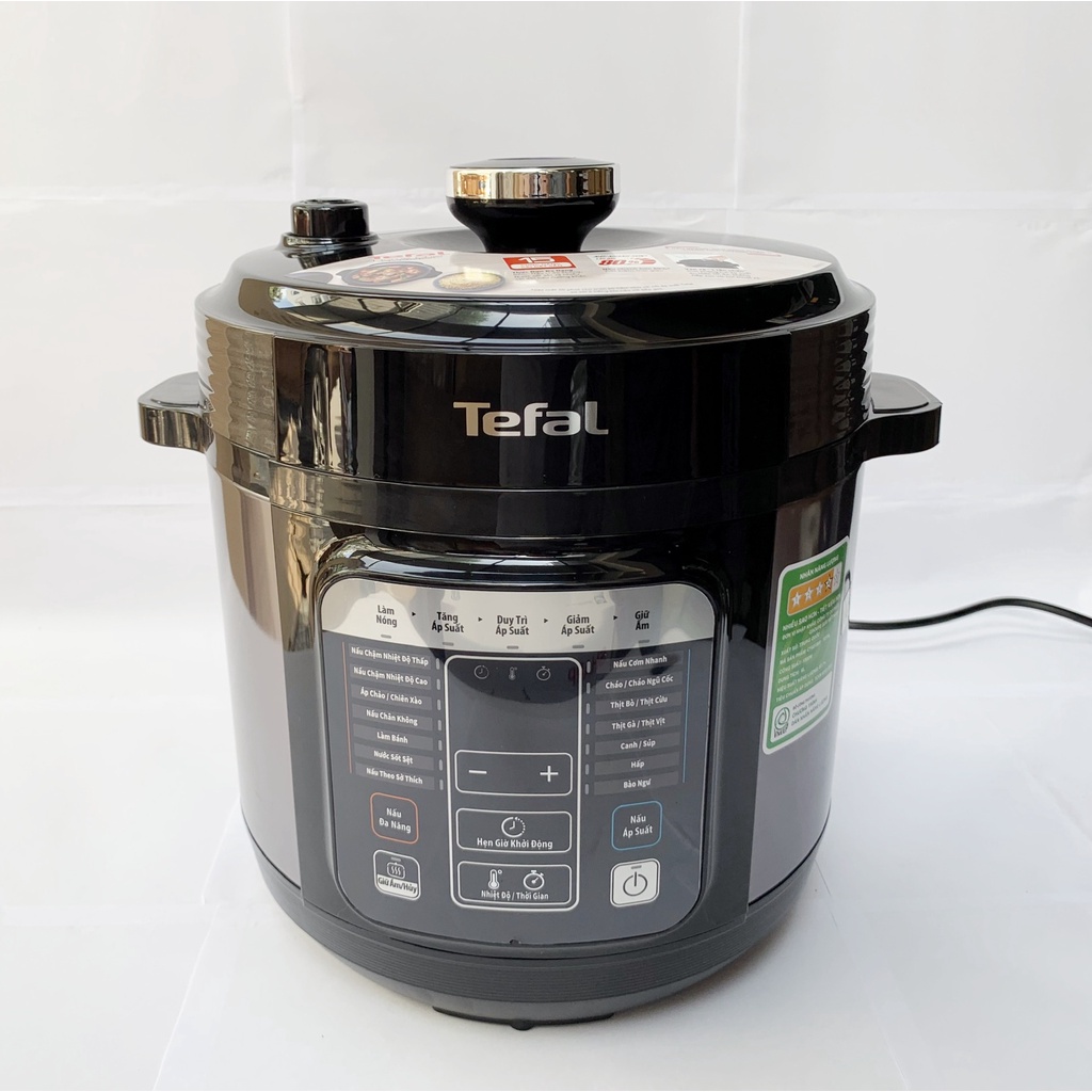 Nồi Áp Suất Điện Đa Năng Tefal Home Chef CY601868, Dung Tích 6L, Hàng Chính Hãng, Bảo Hành 24 Tháng