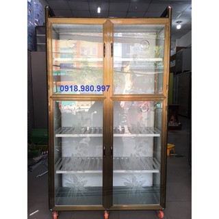 Tủ chén nhôm, tủ đựng bát dĩa TCND17