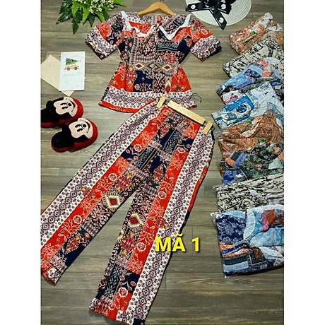 SET BỘ TIỂU THƯ LỤA HÀN, VẢI THỔ CẨM SIÊU XINH, QUẦN ỐNG RỘNG