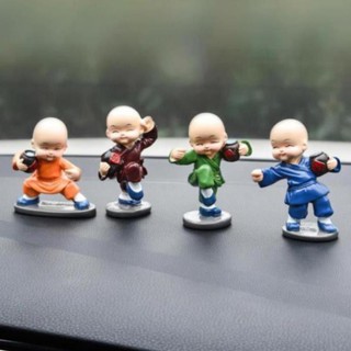 Combo 4 Chú Tiểu Múa Võ Túy Quyền Ôm Bình Rượu Trang Trí Tủ Phòng Khách,Bàn Làm Việc, Taplo Ô Tô, Làm Quà Tặng - Winz.vn