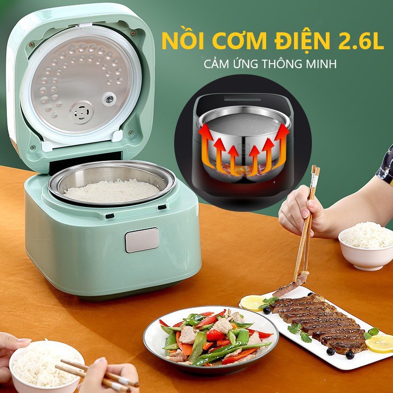 [Hàng Nội Địa Trung] Nồi cơm điện cảm ứng thông minh, đa năng 2,6L - BẢO HÀNH 12 THÁNG