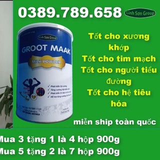 (chính hãng 900g) sữa bột canxi groot maak 900g